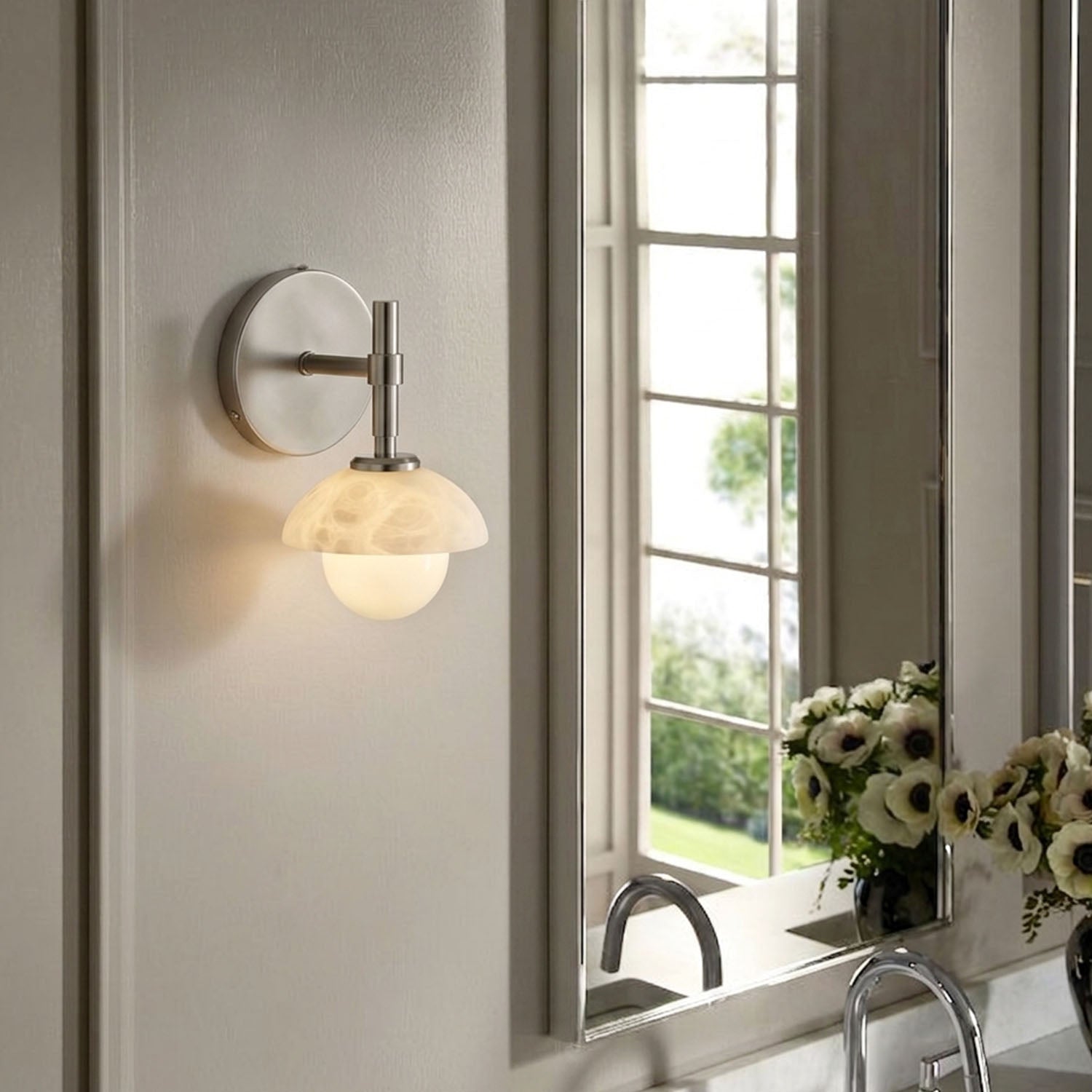 Glowen Alabaster Wall Sconce