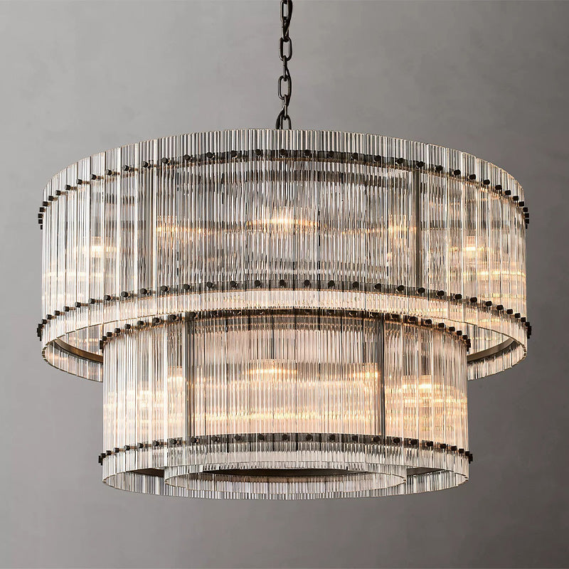 Amelia 2-Tier Round Chandelier 48"-Vancei