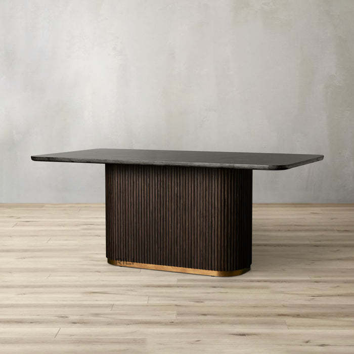 Finnley Dining Table Bluestone Carrara 120" ( customize)