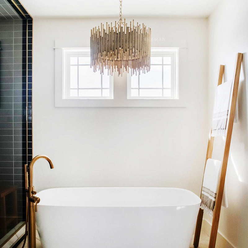 Althely Brass 3 Lights Pendant Chandelier