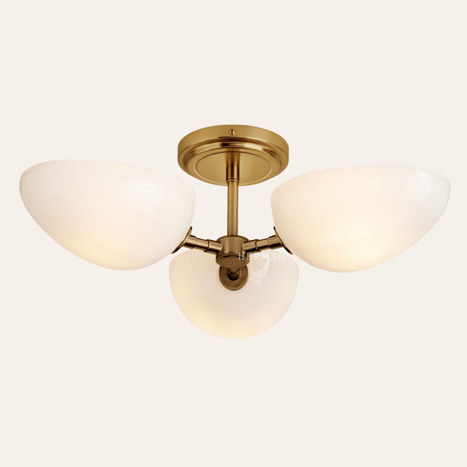 Argus Glass Semi-Flush Mount