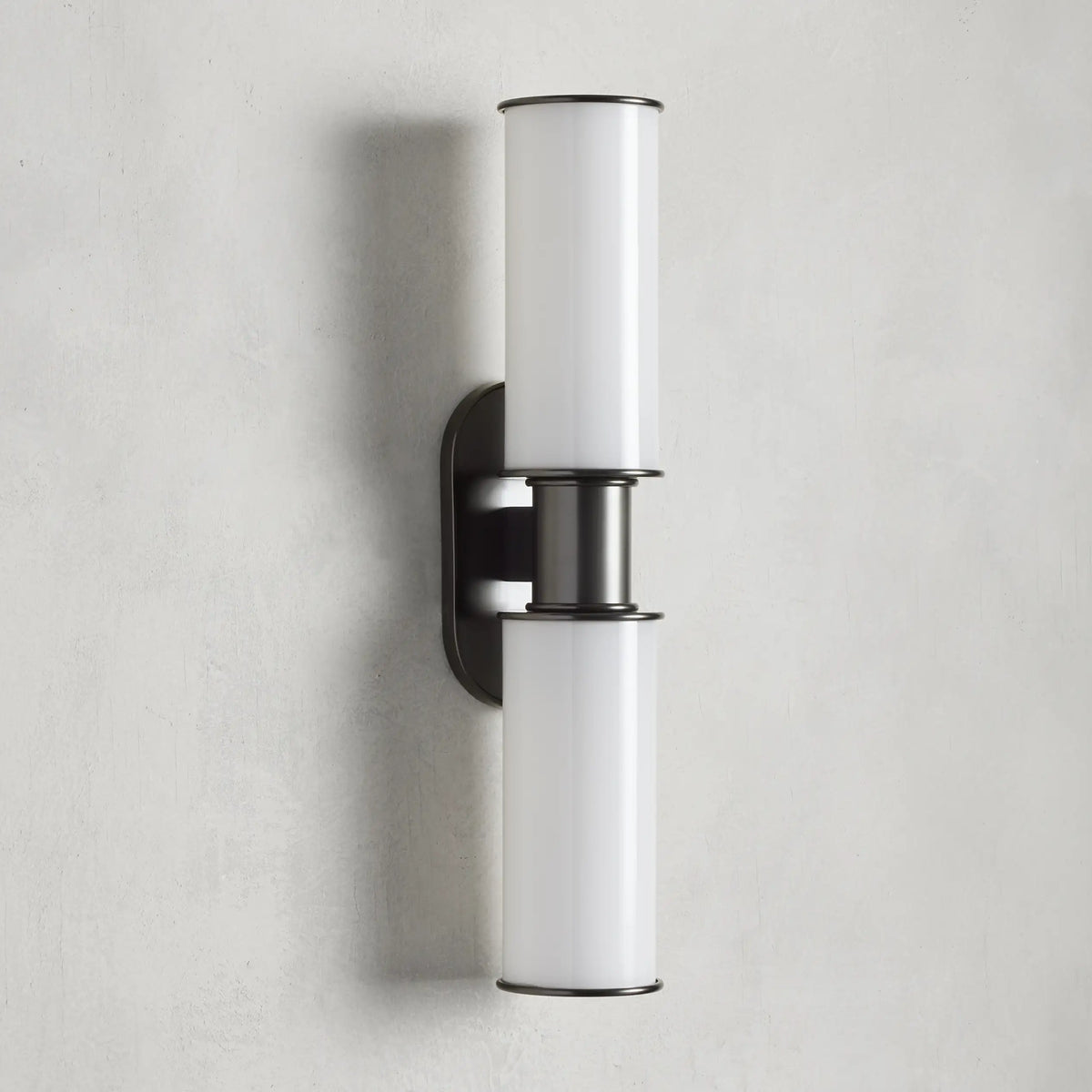 Harlin Modern Milk Glass 2-Light Wall Sconce-Vancei