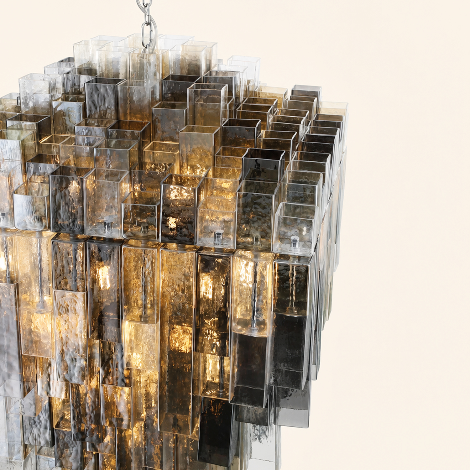 Altesa Square Glass Chandelier 46-Light