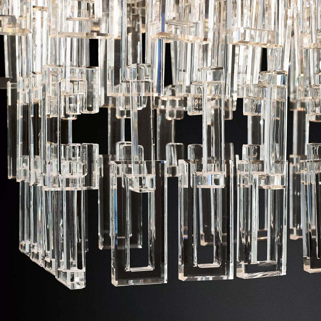 Marignan Tier K9 Crystal Rectangle Chandelier
