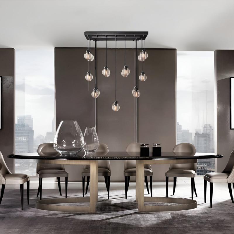 Fantasy Pearl Ball Linear Chandelier 36"-Vancei