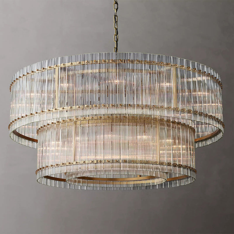 Amelia 2-Tier Round Chandelier 60"