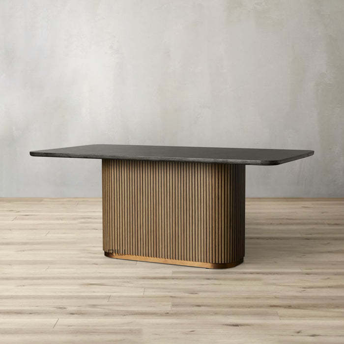 Finnley Dining Table Bluestone Carrara 120" ( customize)