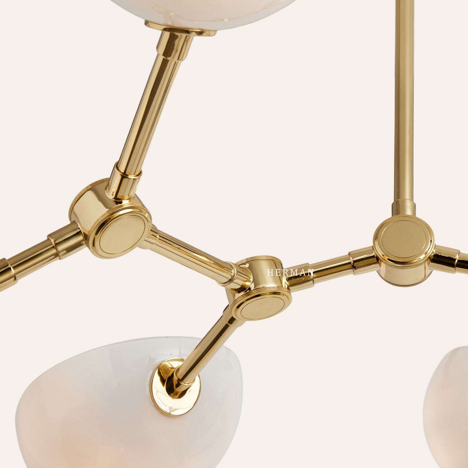 Argus Glass Chandelier 32" Width