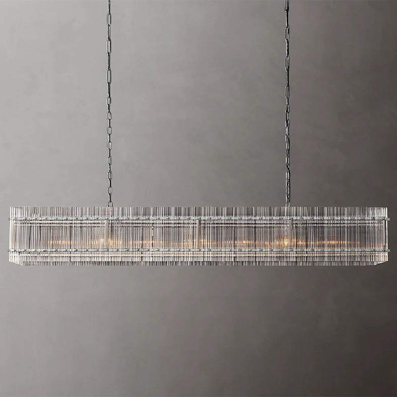 Amelia Rectangle Chandelier 72"-Vancei
