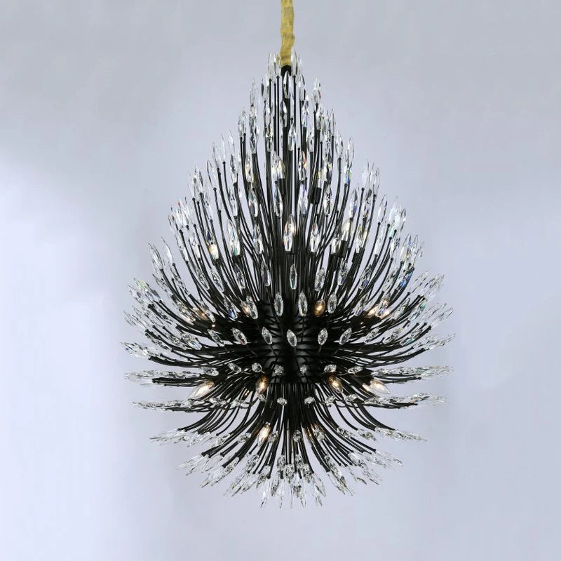 Lily Starburst Crystal Sputnik Chandelier 43"W-Vancei