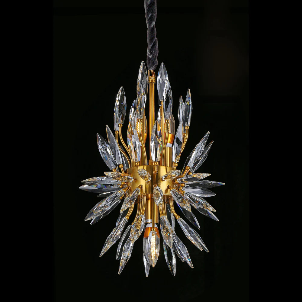 Lily Starburst Crystal Sputnik Chandelier-Vancei