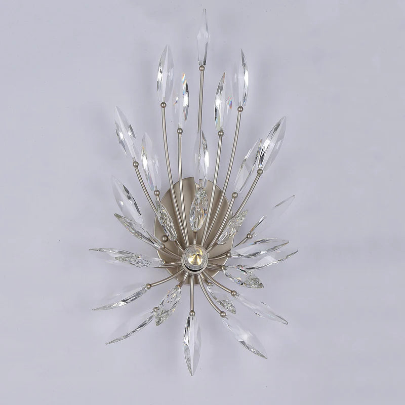 Lily Starburst Crystal Sputnik Wall Sconce-Vancei