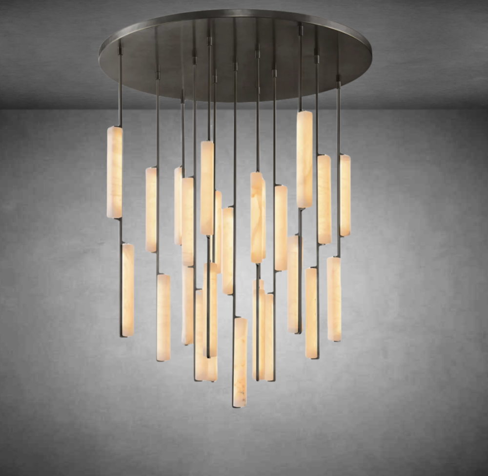 Auduban Alabaster Round Chandelier-Vancei