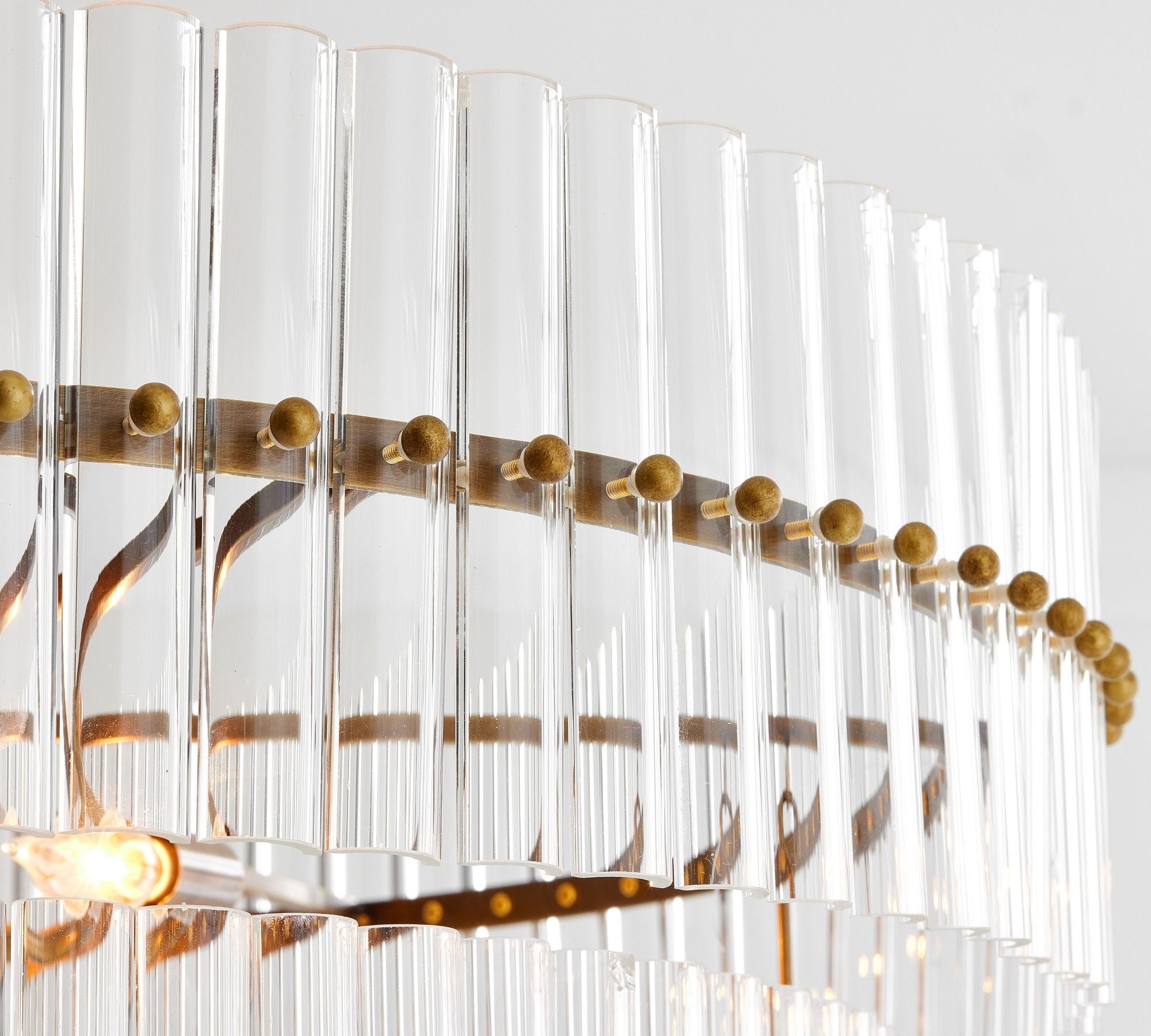 Mallory Crystal Round Chandlier 29.5" 48"