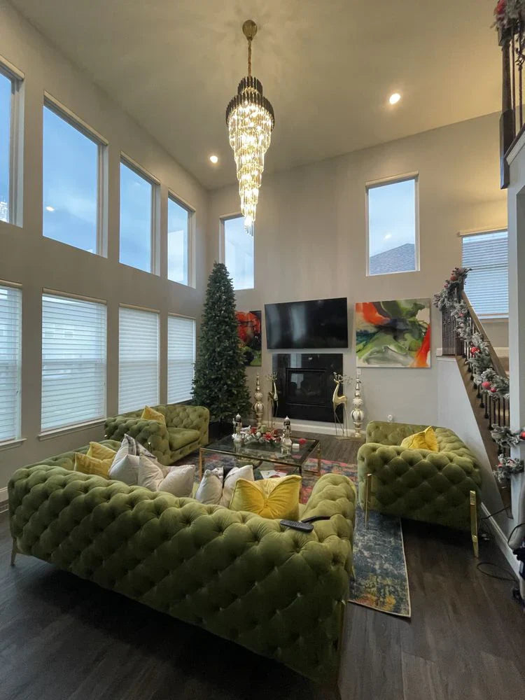 Cyrus Multiple Tier Crystal Chandelier-Vancei