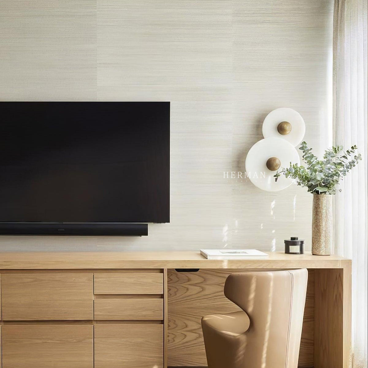 Median Alabaster Flush mount - 2 Surface