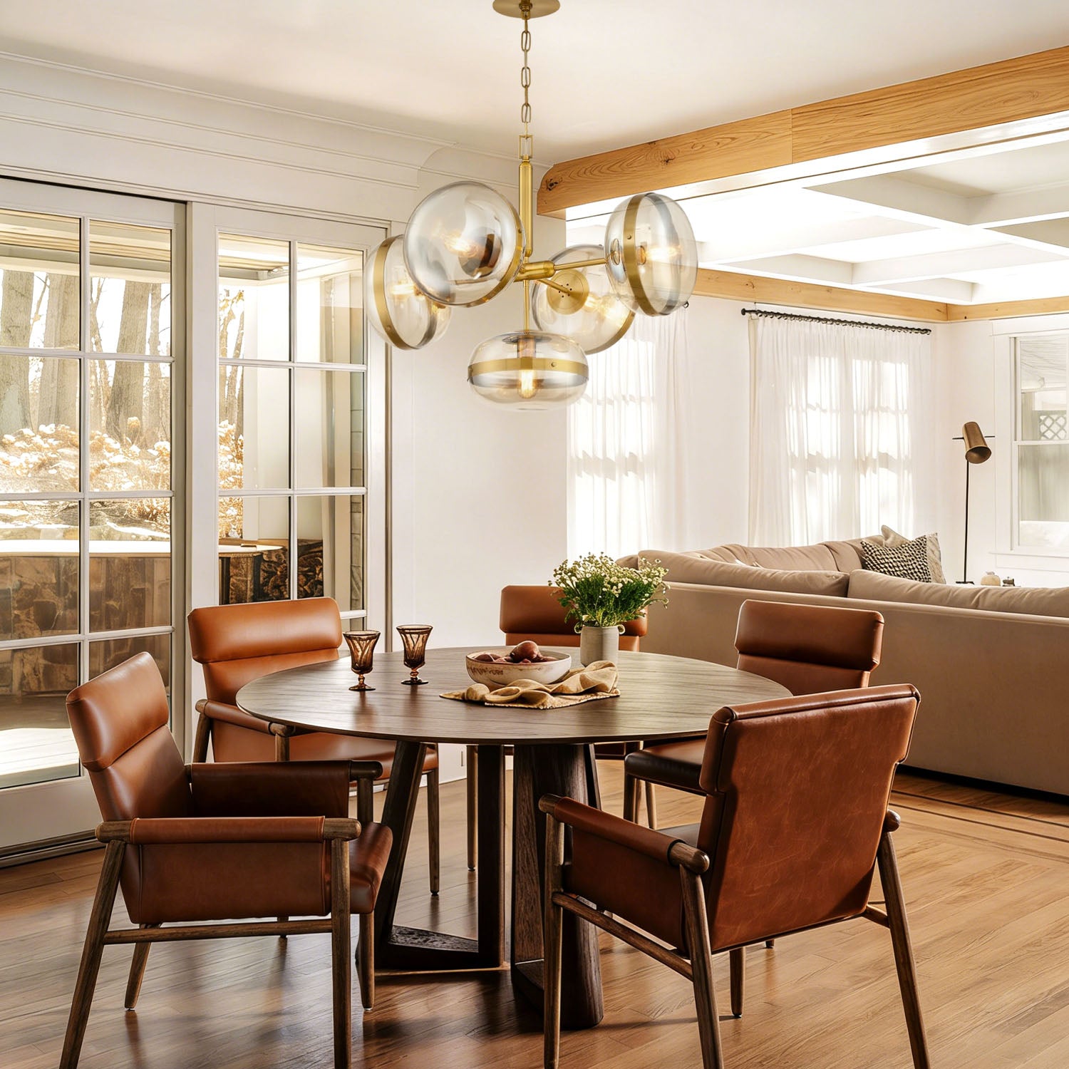 Norako Glass Pendant 5-Light