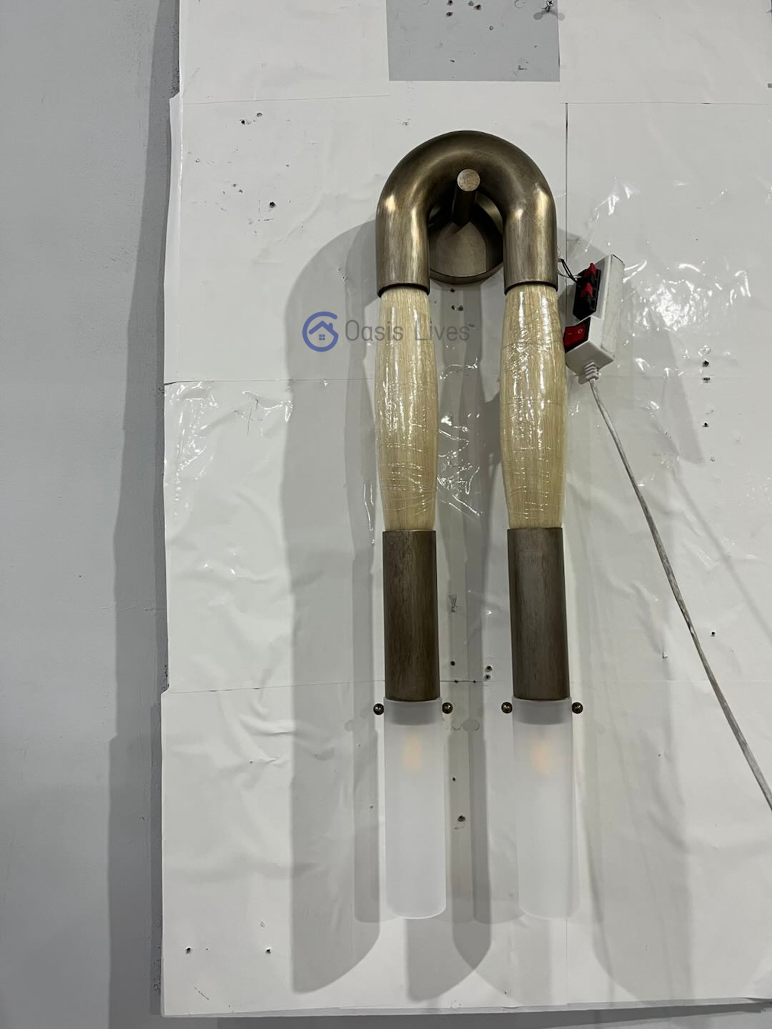 Antonia Horsehair Double Sconce