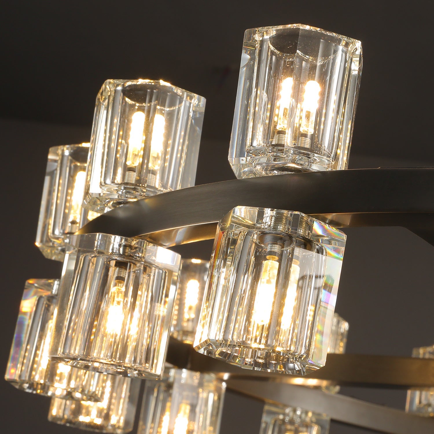 Arcachon Crystal Rectangular Chandelier48" 54" 72"