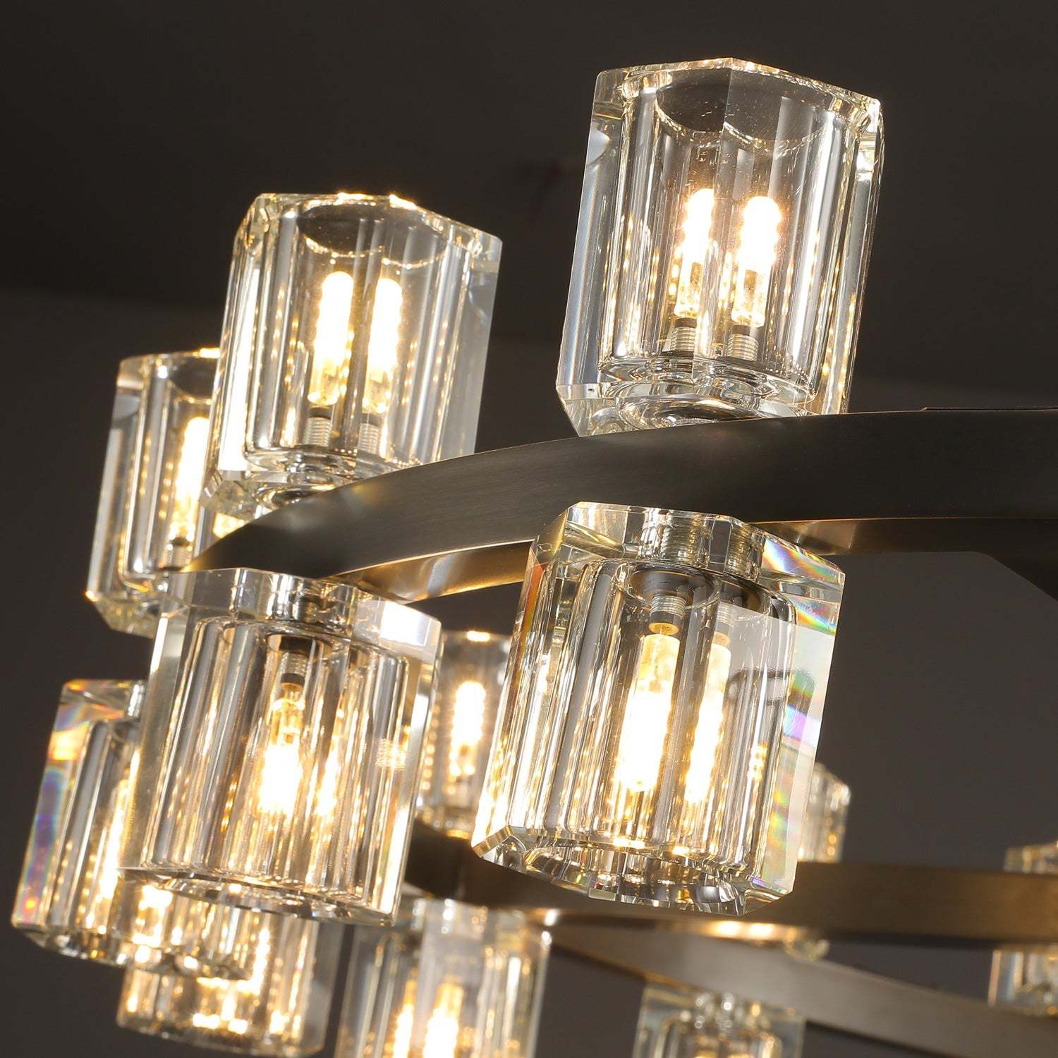 Arcachon Crystal Rectangular Chandelier48" 54" 72"