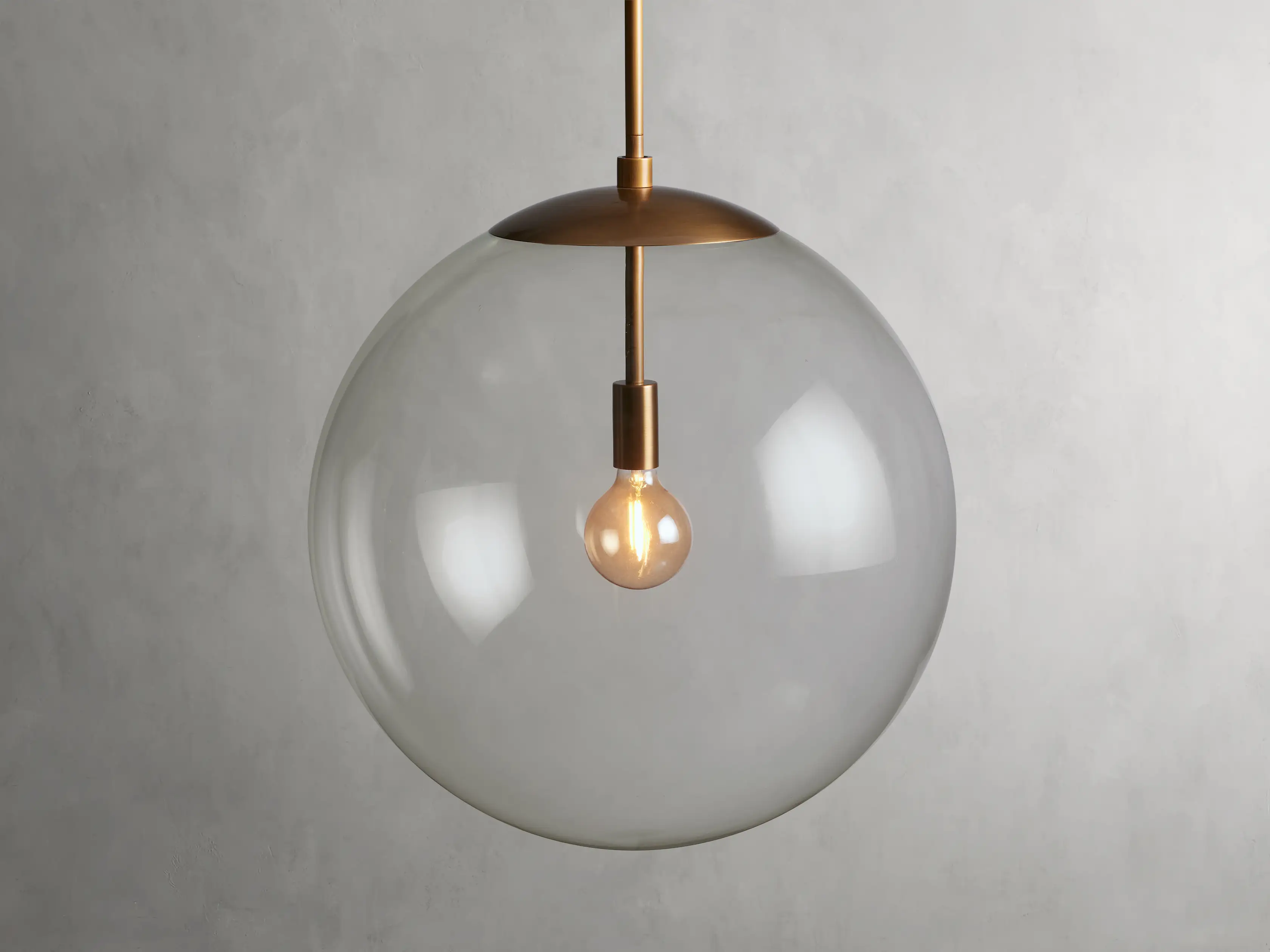 Wescott XL Globe Pendant with Rod