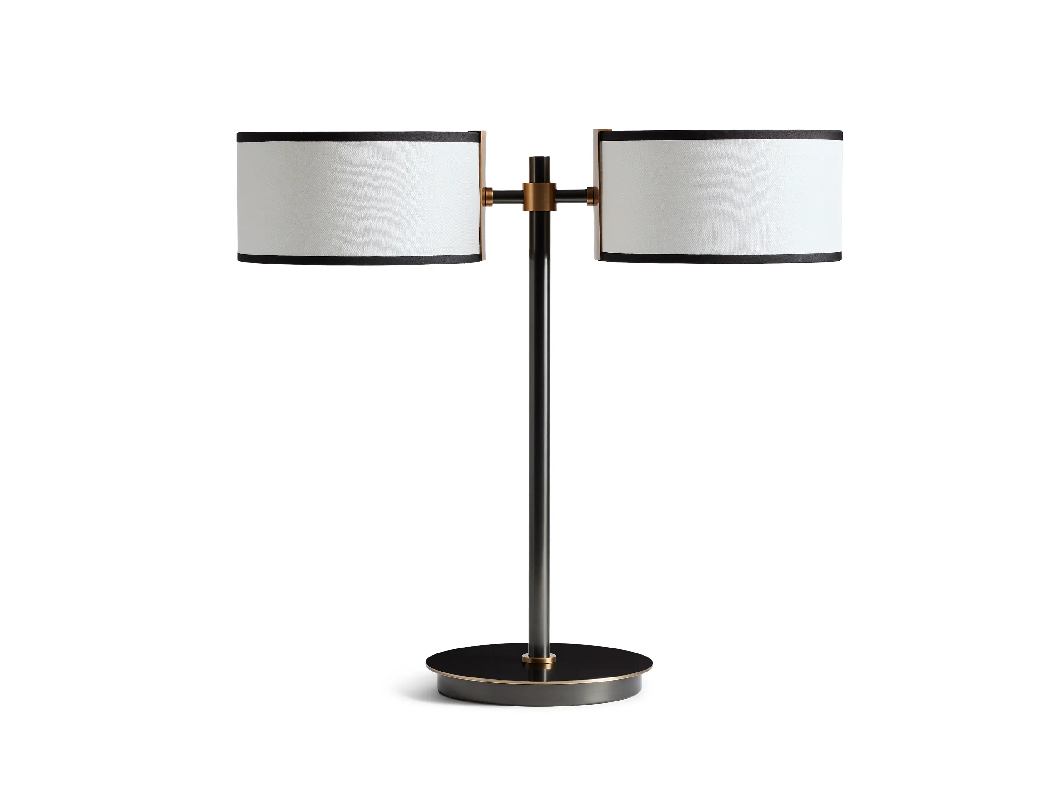 Daphne 2-Light Table Lamp in Black & White