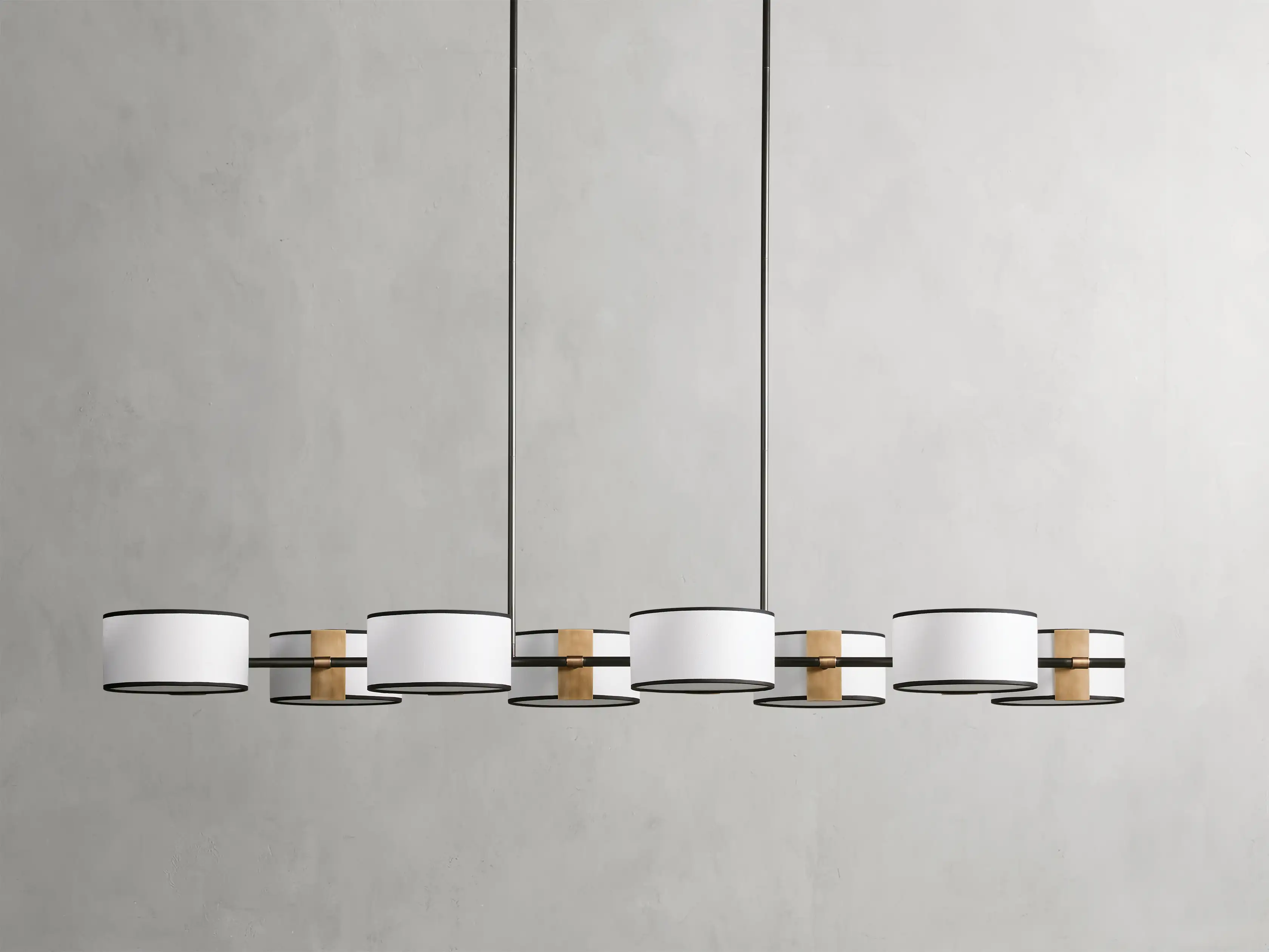 Daphne Fabric Linear Chandelier