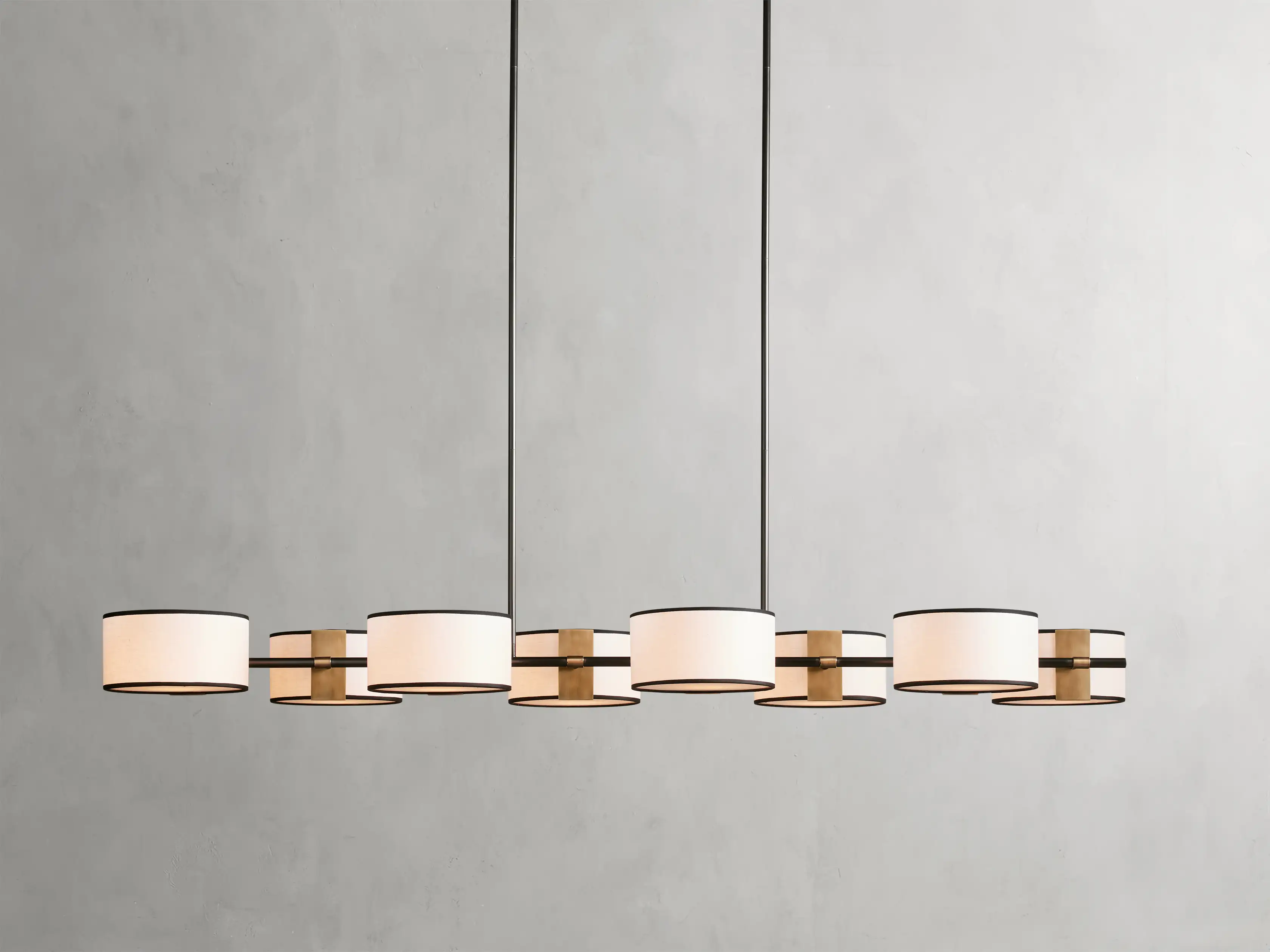 Daphne Fabric Linear Chandelier