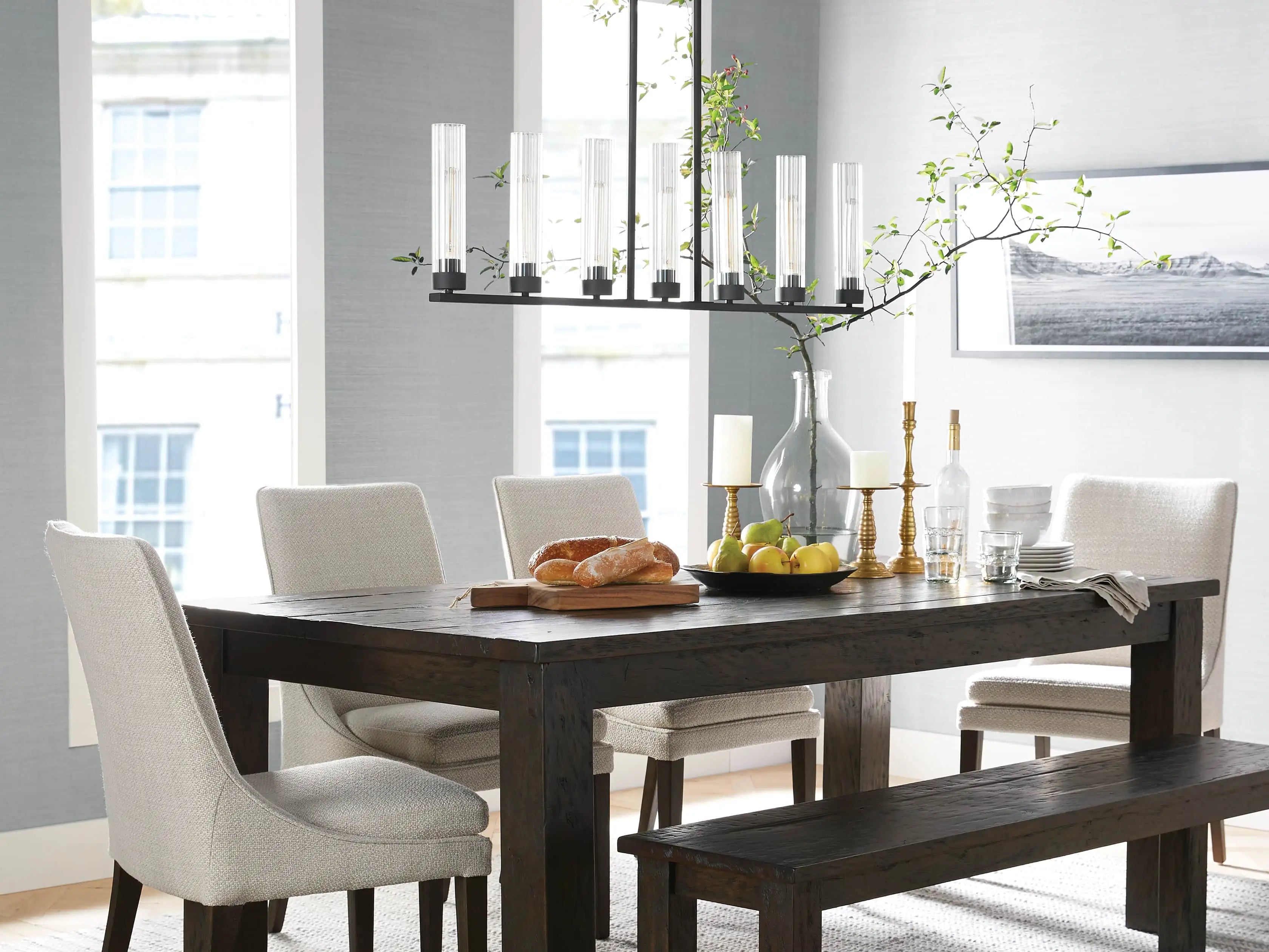 Pastis Linear Chandelier 31"W 46"W 54"W-Vancei