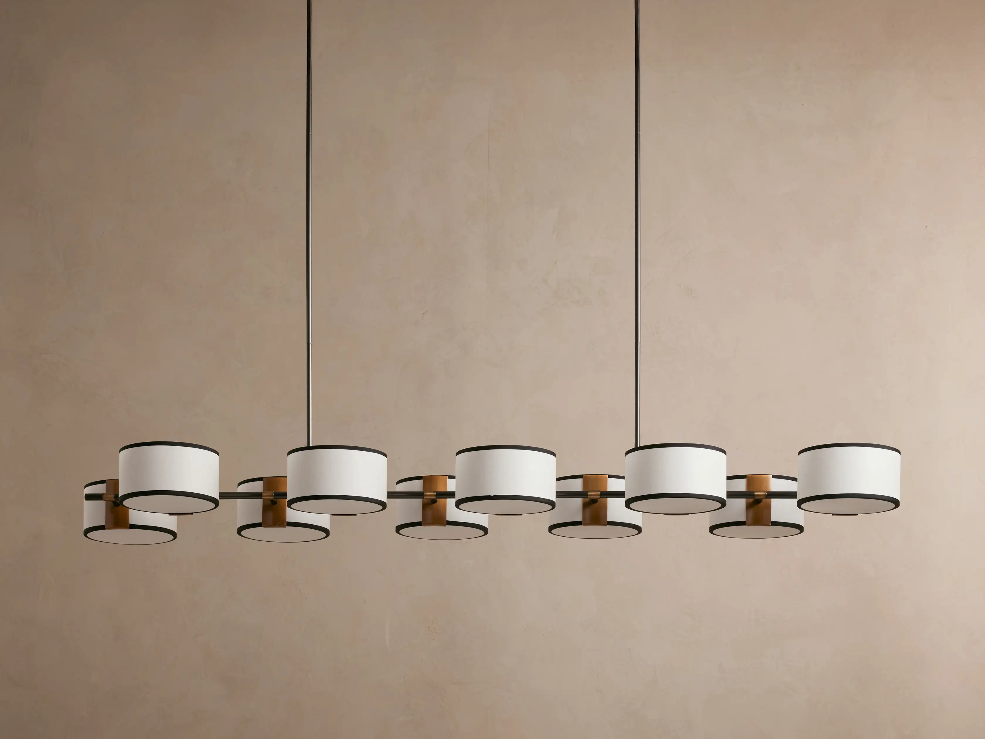 Daphne Fabric Linear Chandelier