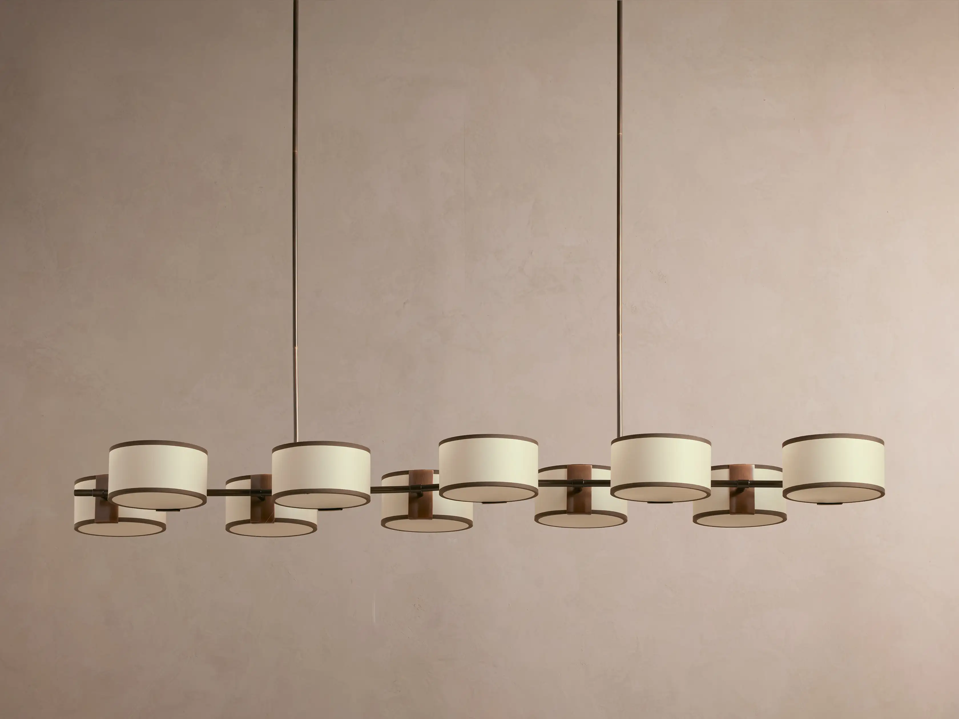 Daphne Fabric Linear Chandelier