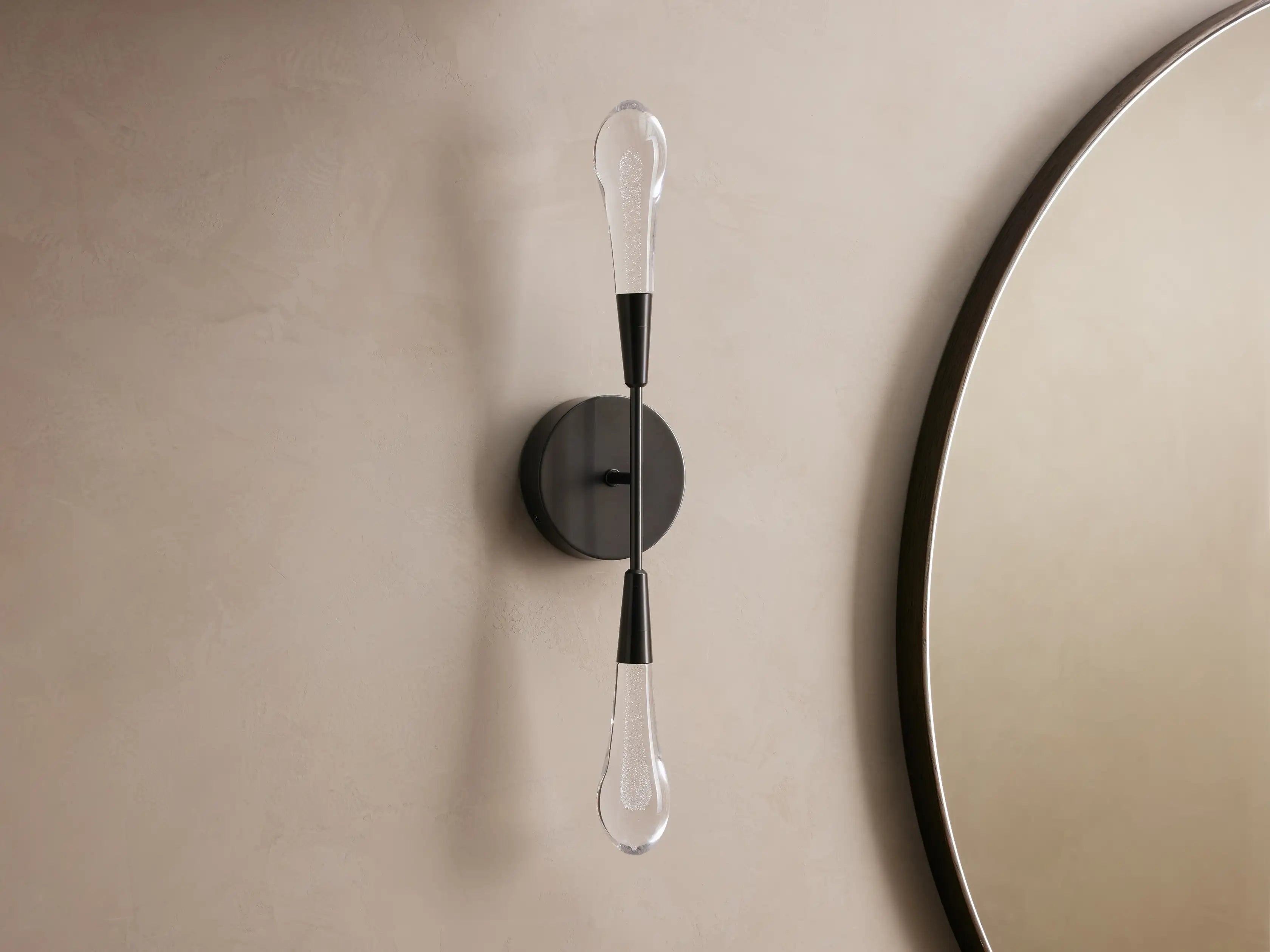 Solitair Crystal Double Wall Sconce