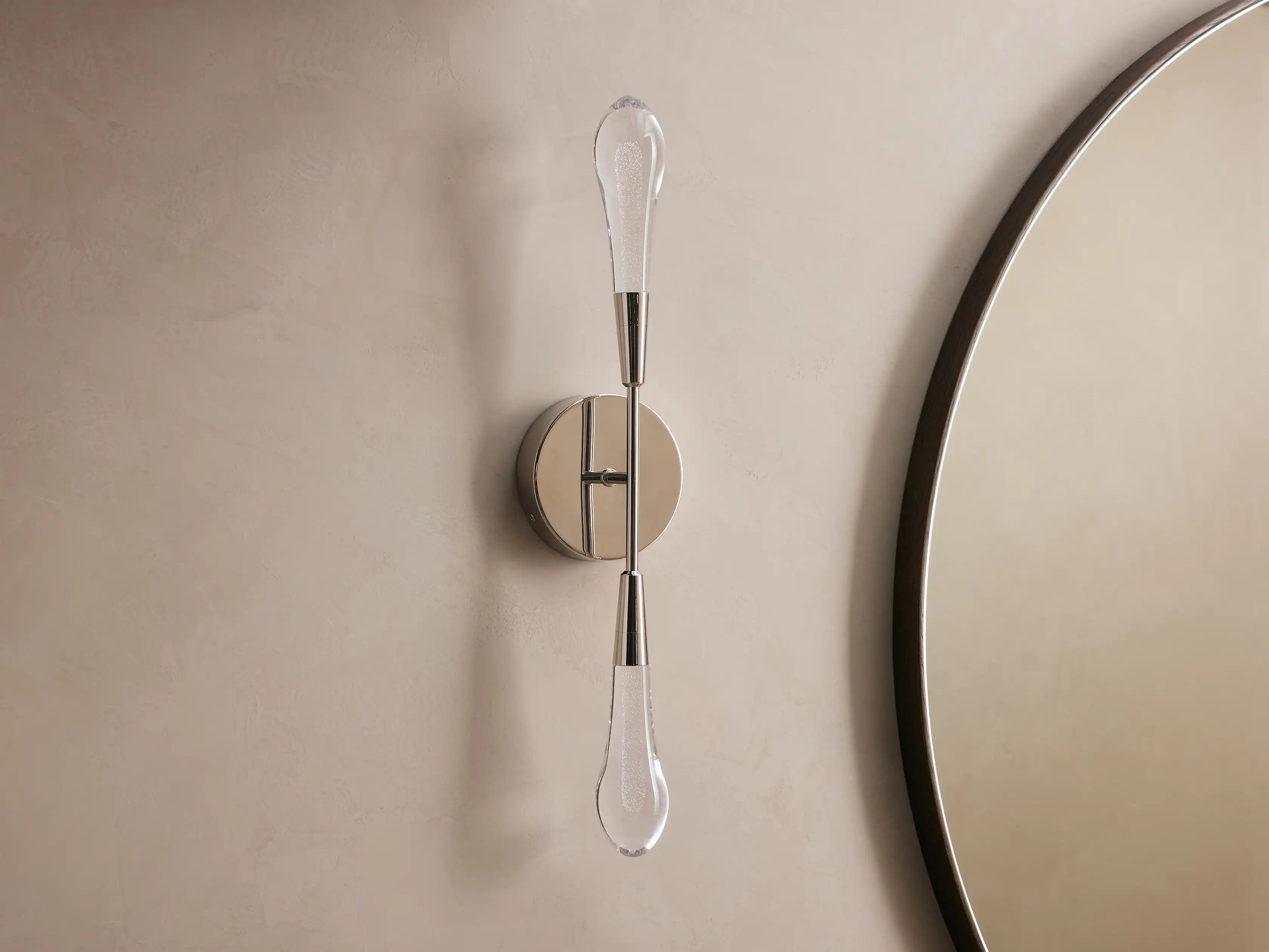 Solitair Crystal Double Wall Sconce