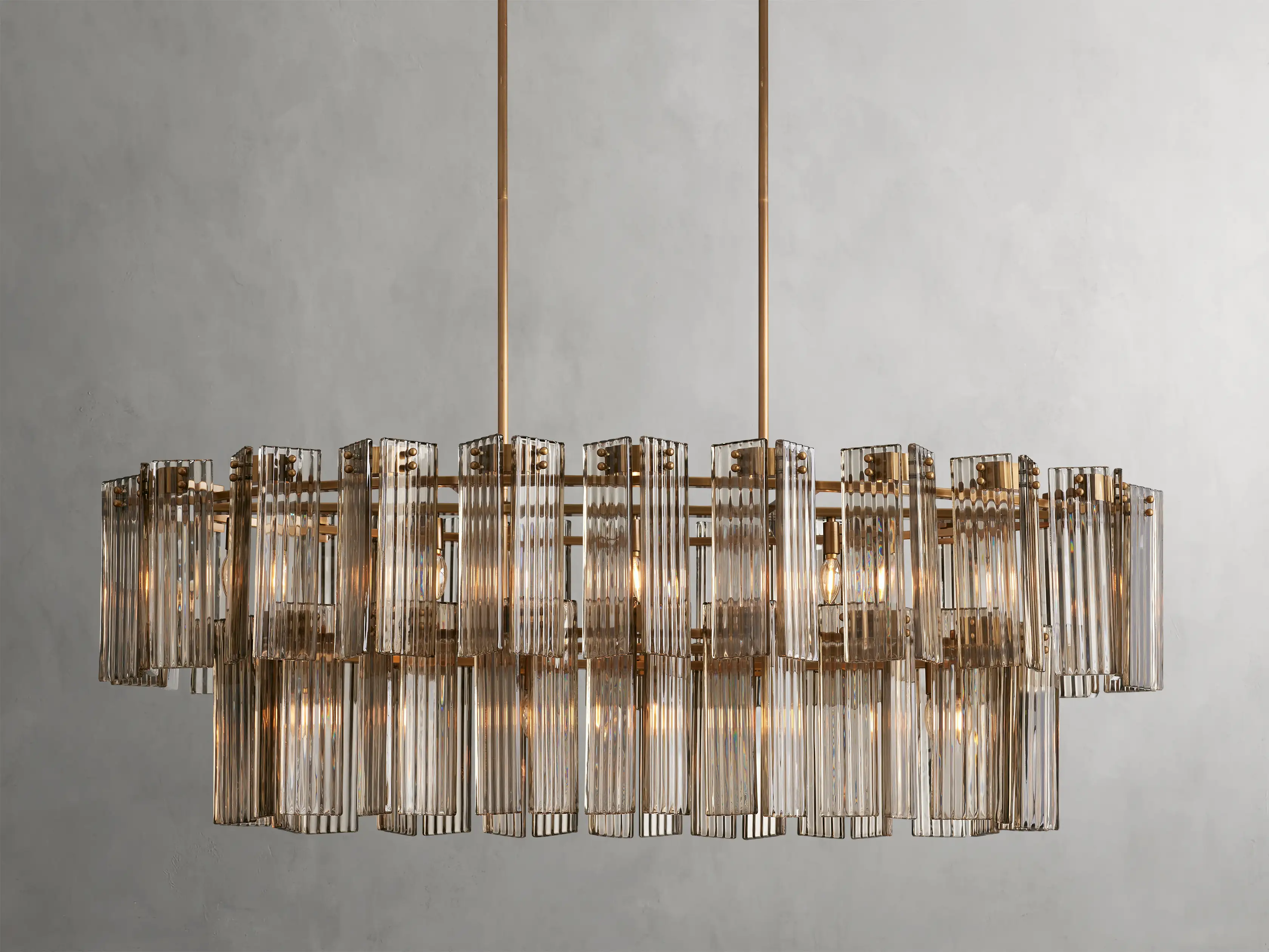 Delsie Oval Tiered Chandelier