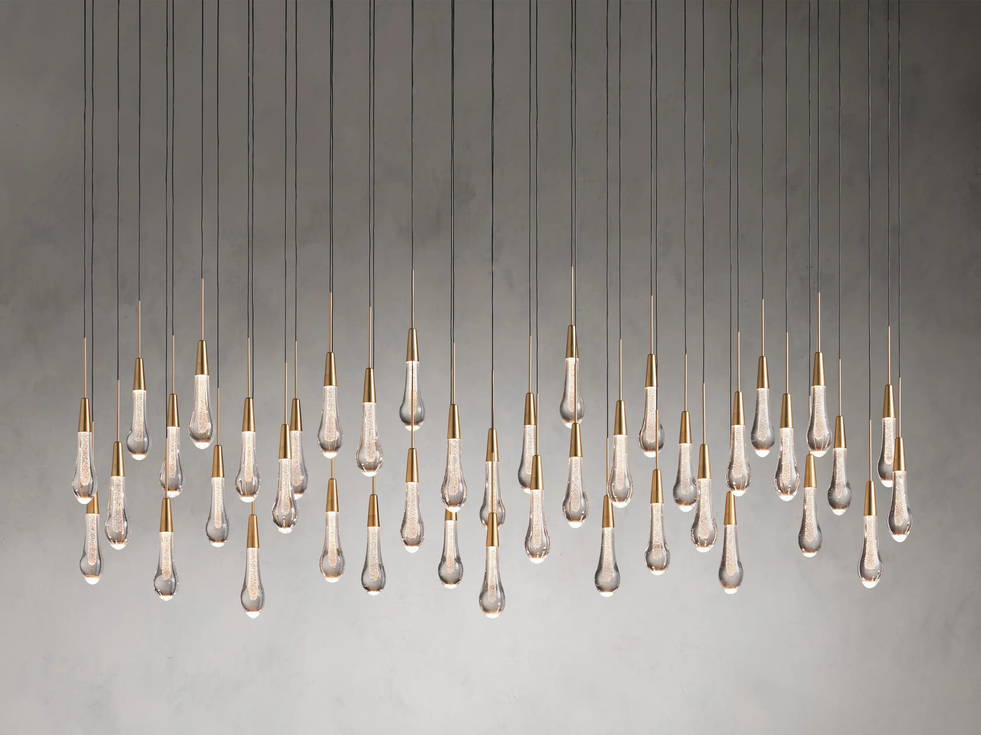 Solitaire Linear Chandelier 37"50"70"87"120"