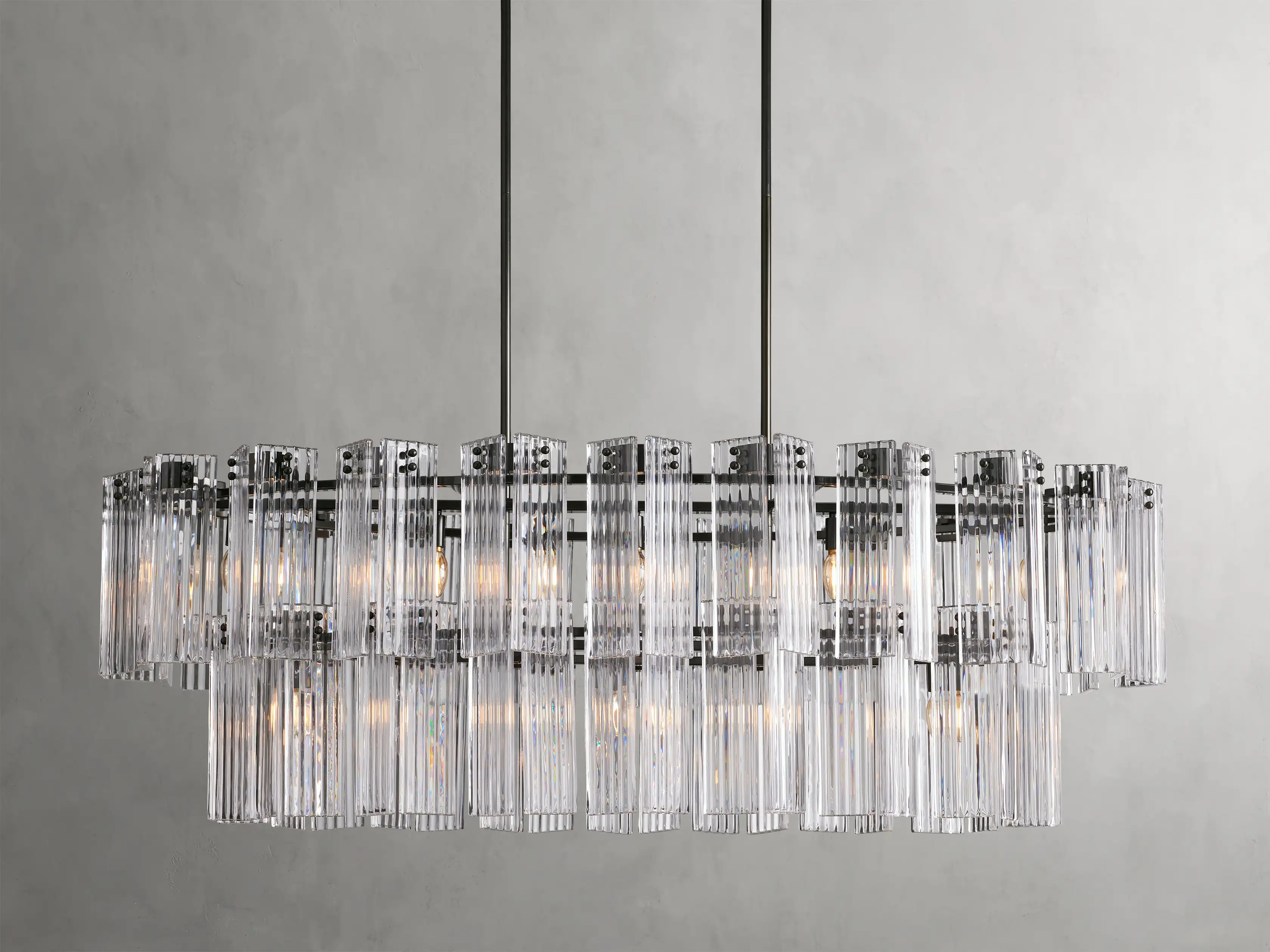 Delsie Oval Tiered Chandelier