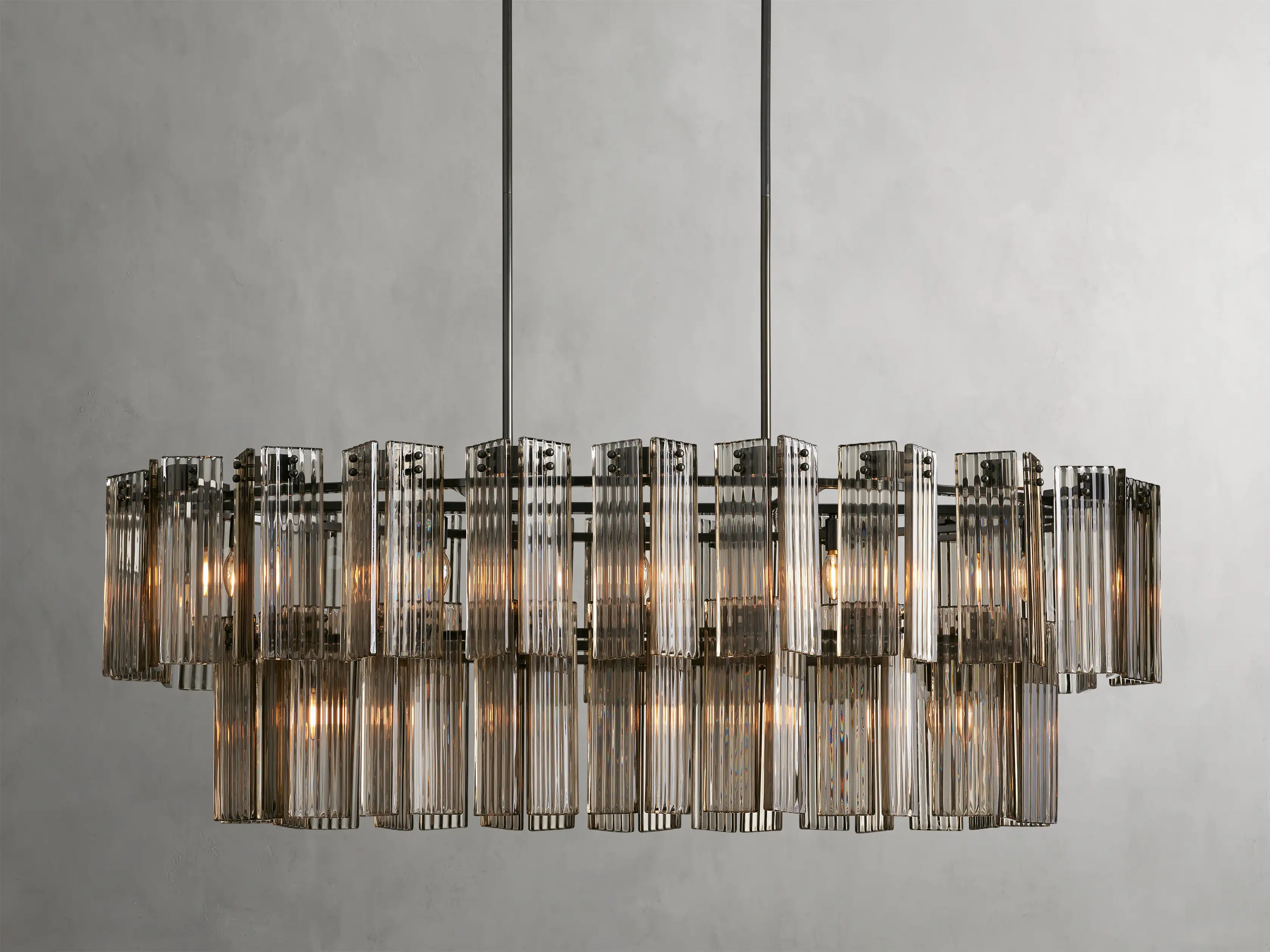 Delsie Oval Tiered Chandelier