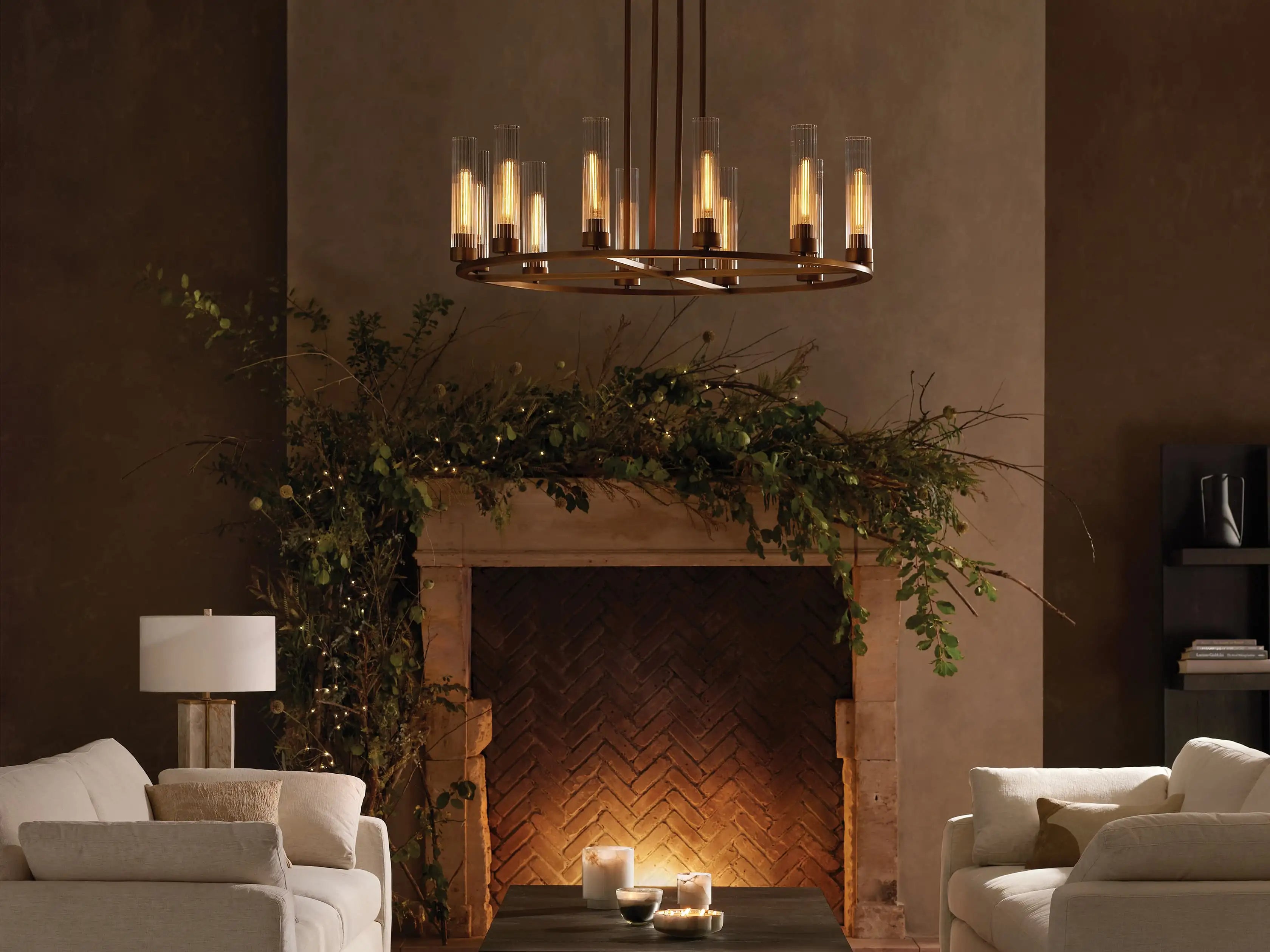 Pastis Round Chandelier 30"W 40"W-Vancei