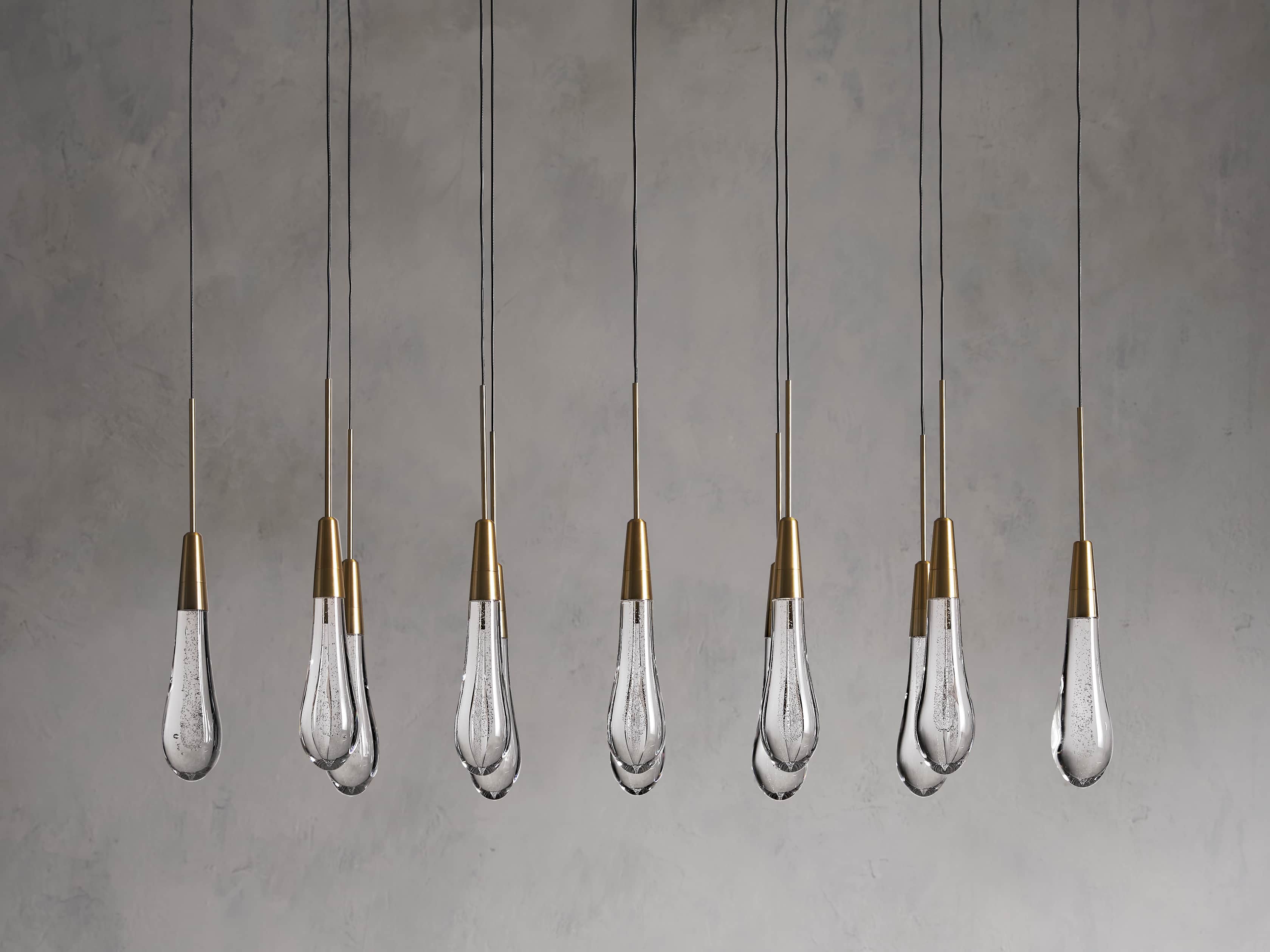 Solitaire Linear Chandelier 37"50"70"87"120"