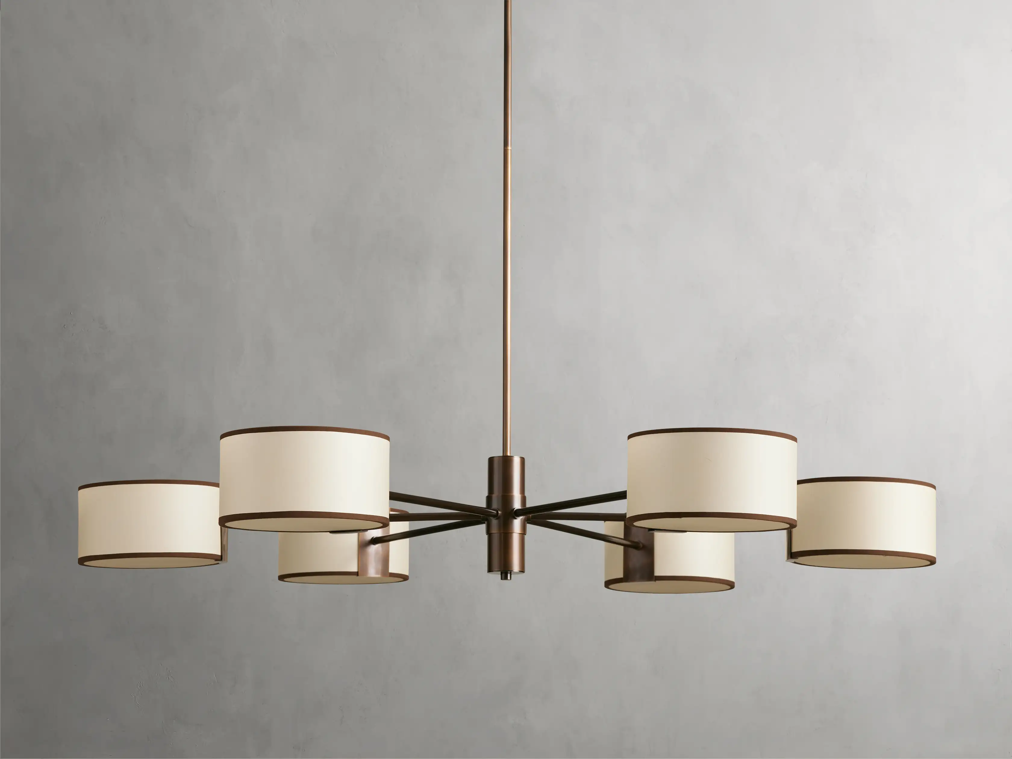 Daphne 48" Round Chandelier in Ecru