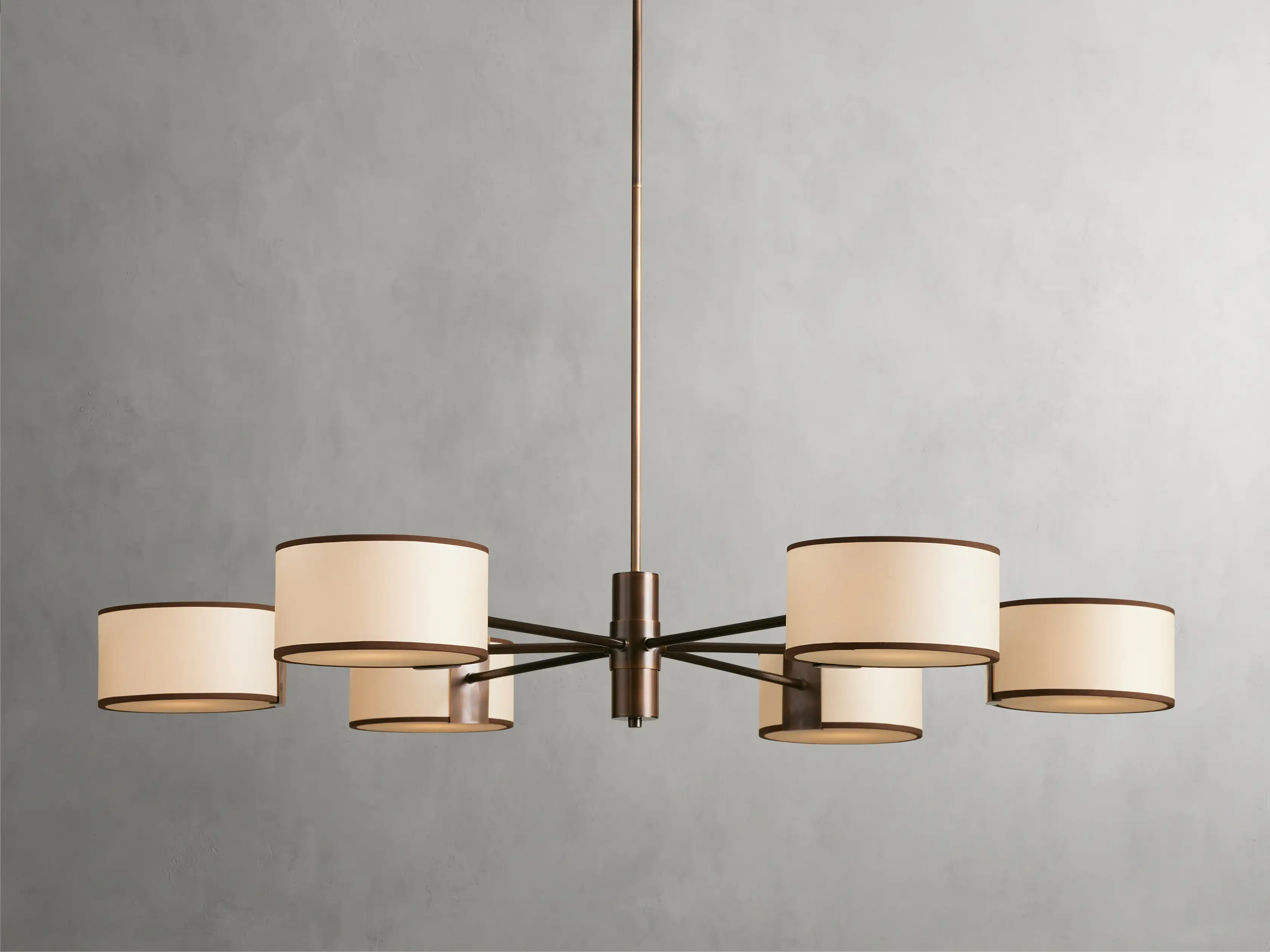 Daphne 48" Round Chandelier in Ecru