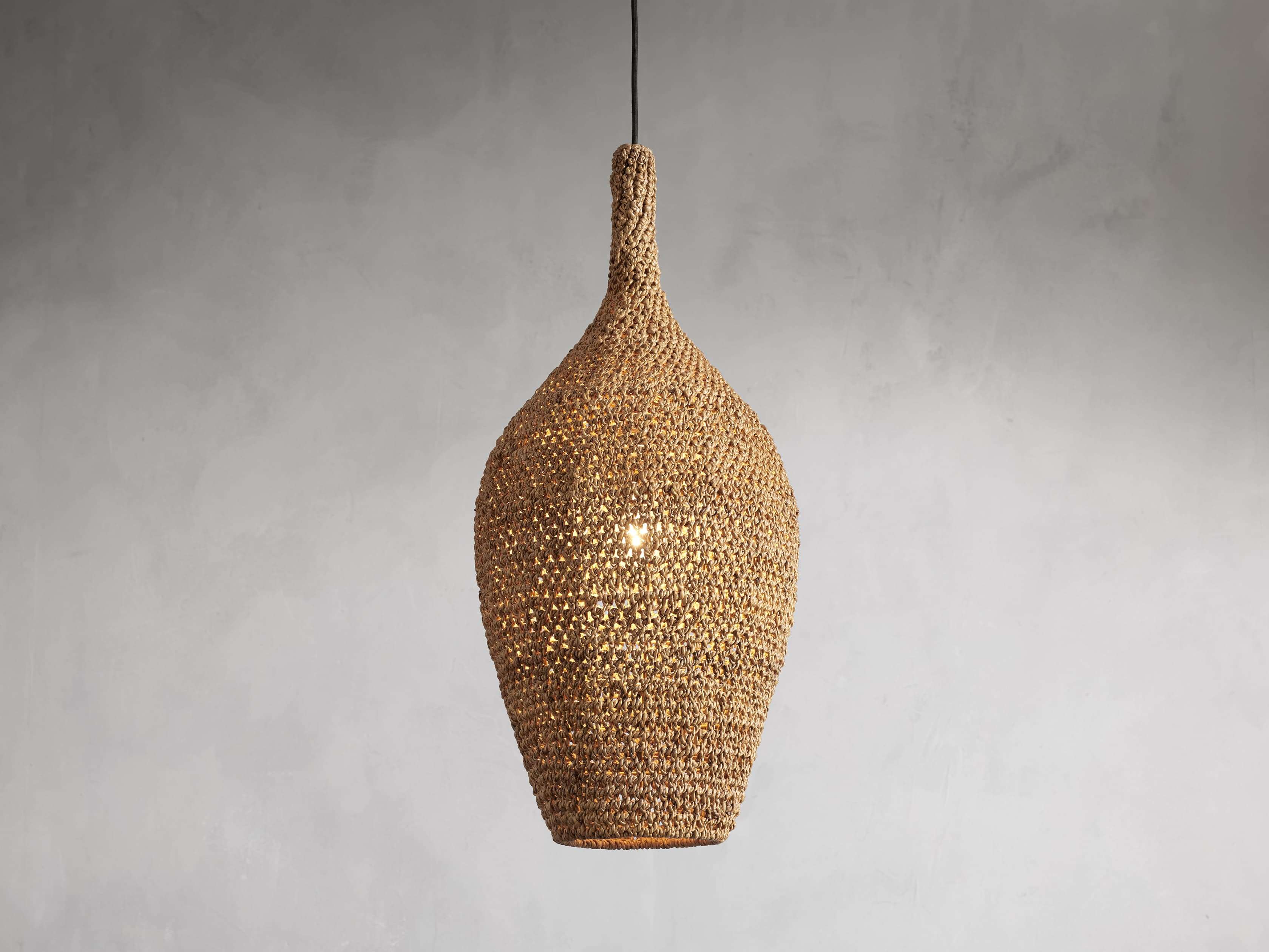 Canela Natural Rope 13" Pendant