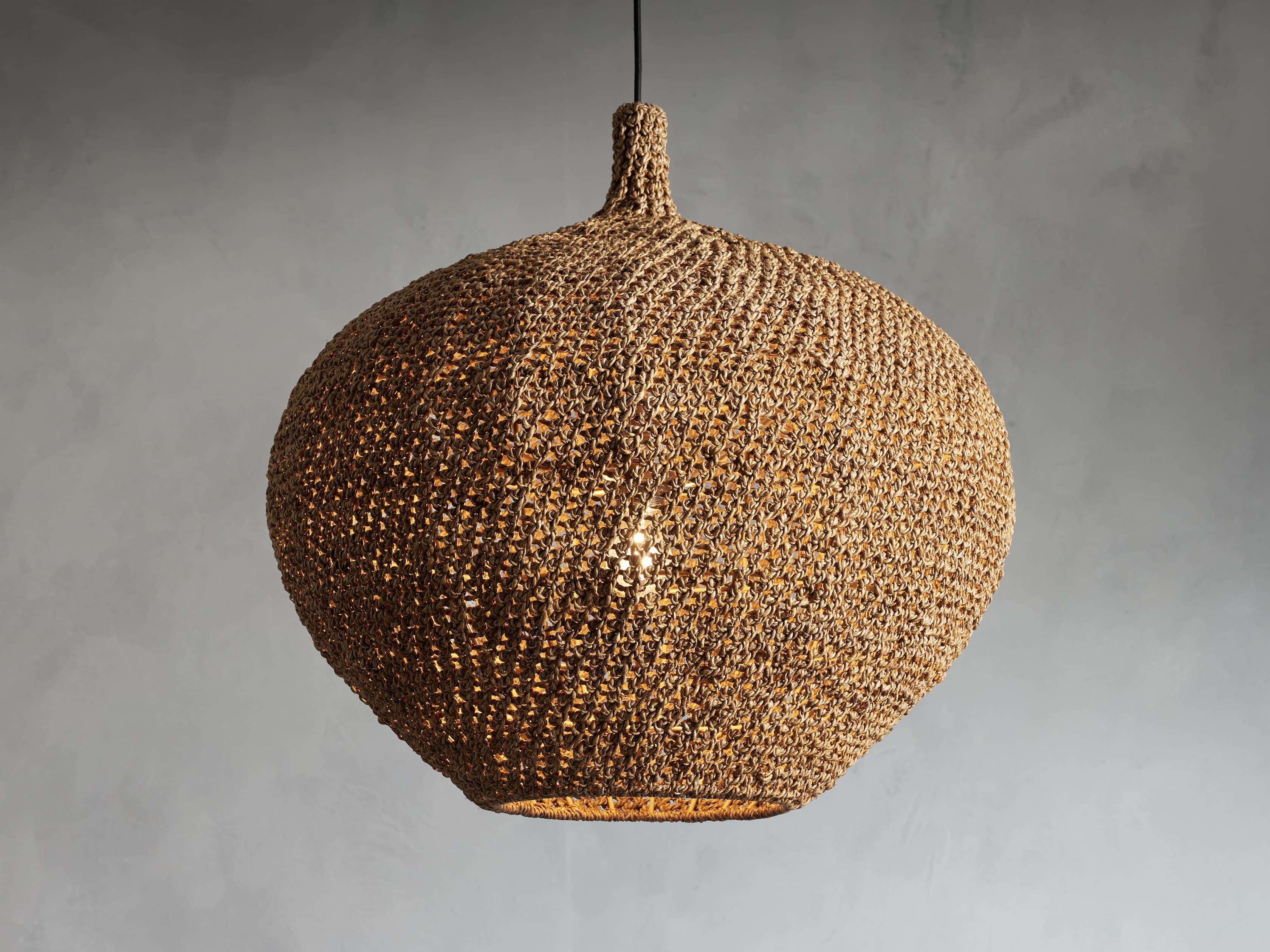 Canela Natural Rope 26" Pendant