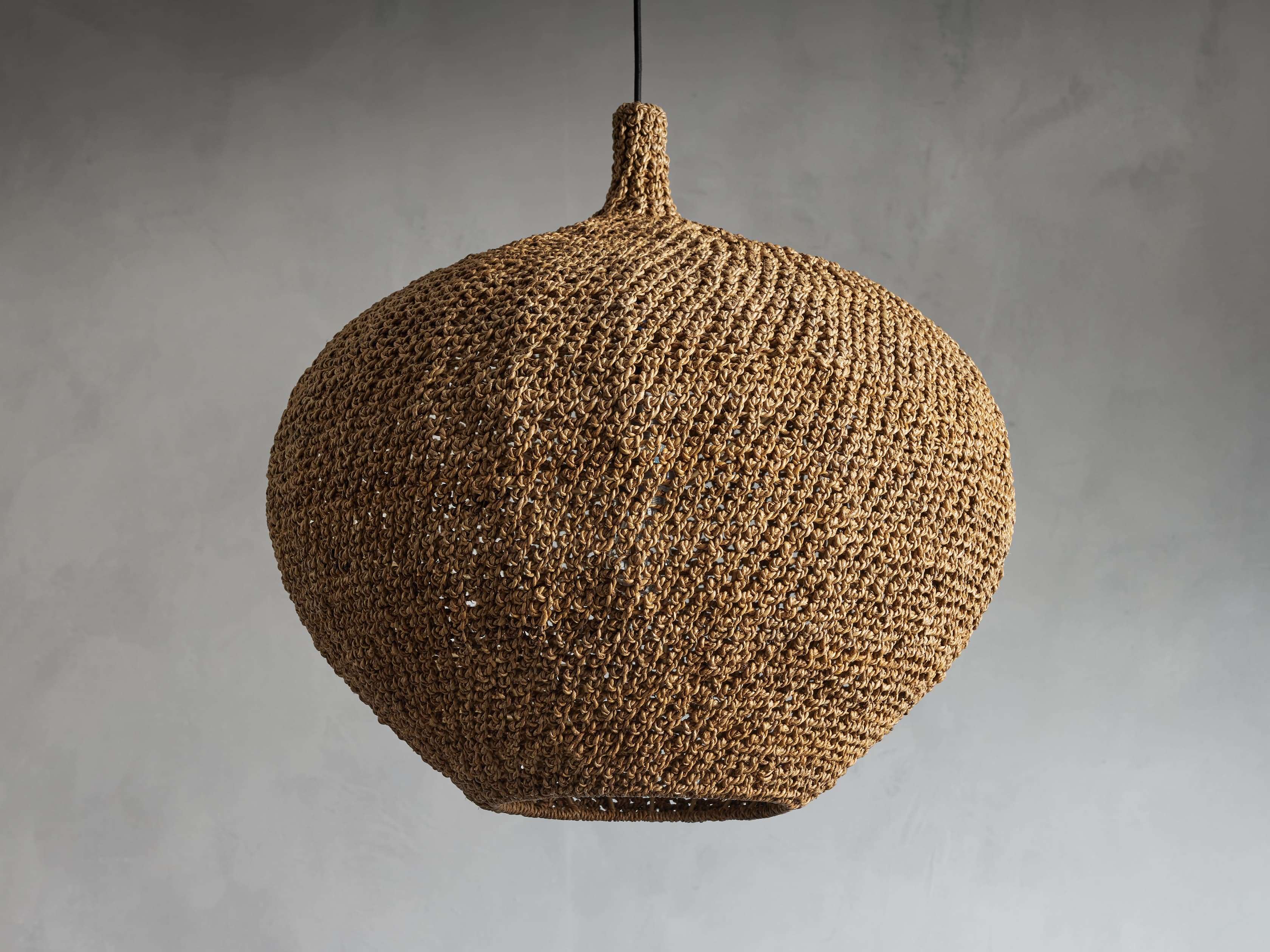Canela Natural Rope 26" Pendant