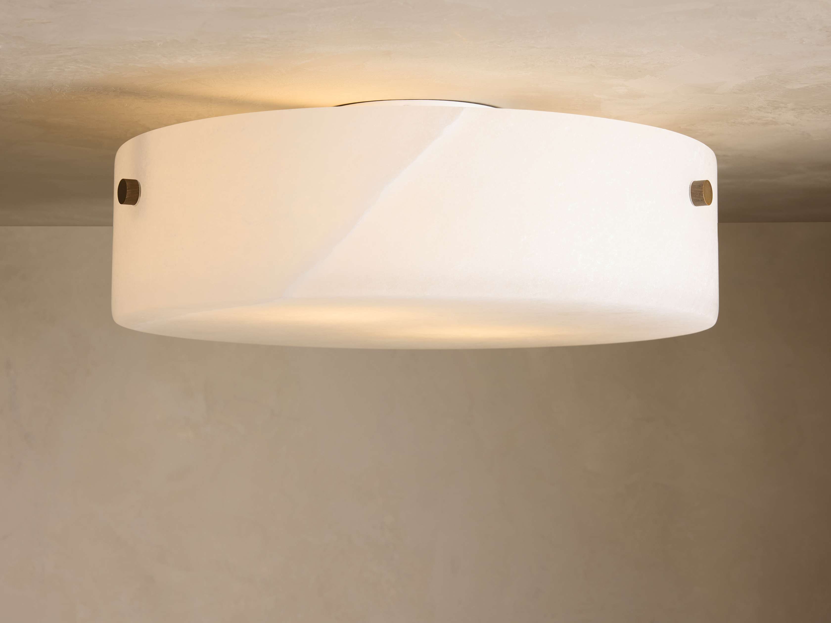 Calera Alabaster Stone Flushmount