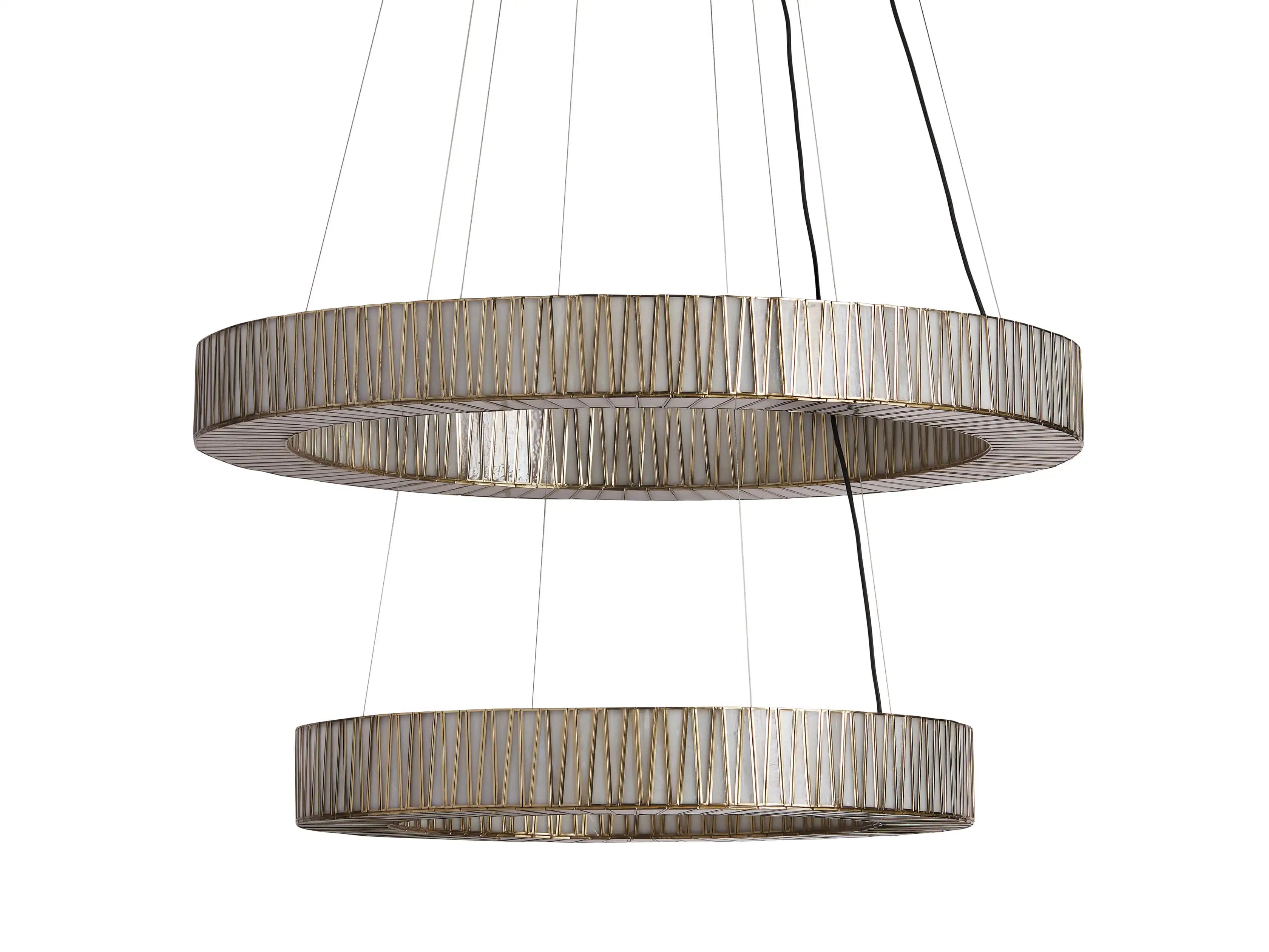 Junet 2-Tier Round Chandelier 47.25"W 60"W-Vancei
