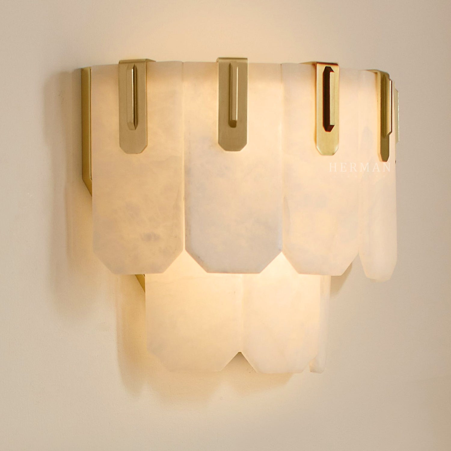 Nadia Alabaster LED Sconce