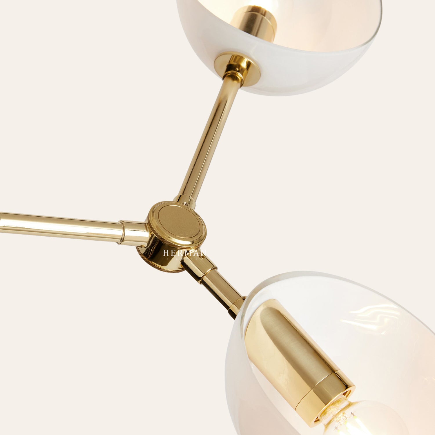 Argus Glass Chandelier 45" Width