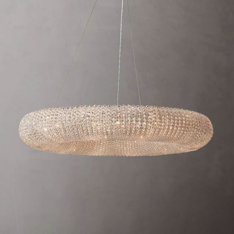 Lora Crystal Round Chandelier 41"-Vancei