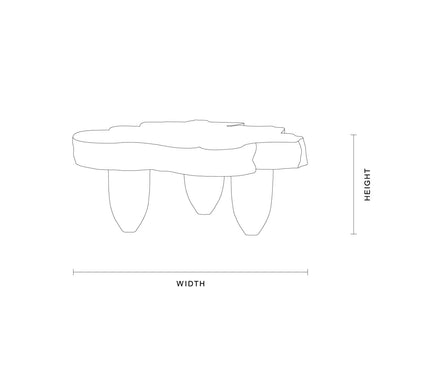 Nobu Round Coffee Table Specifications